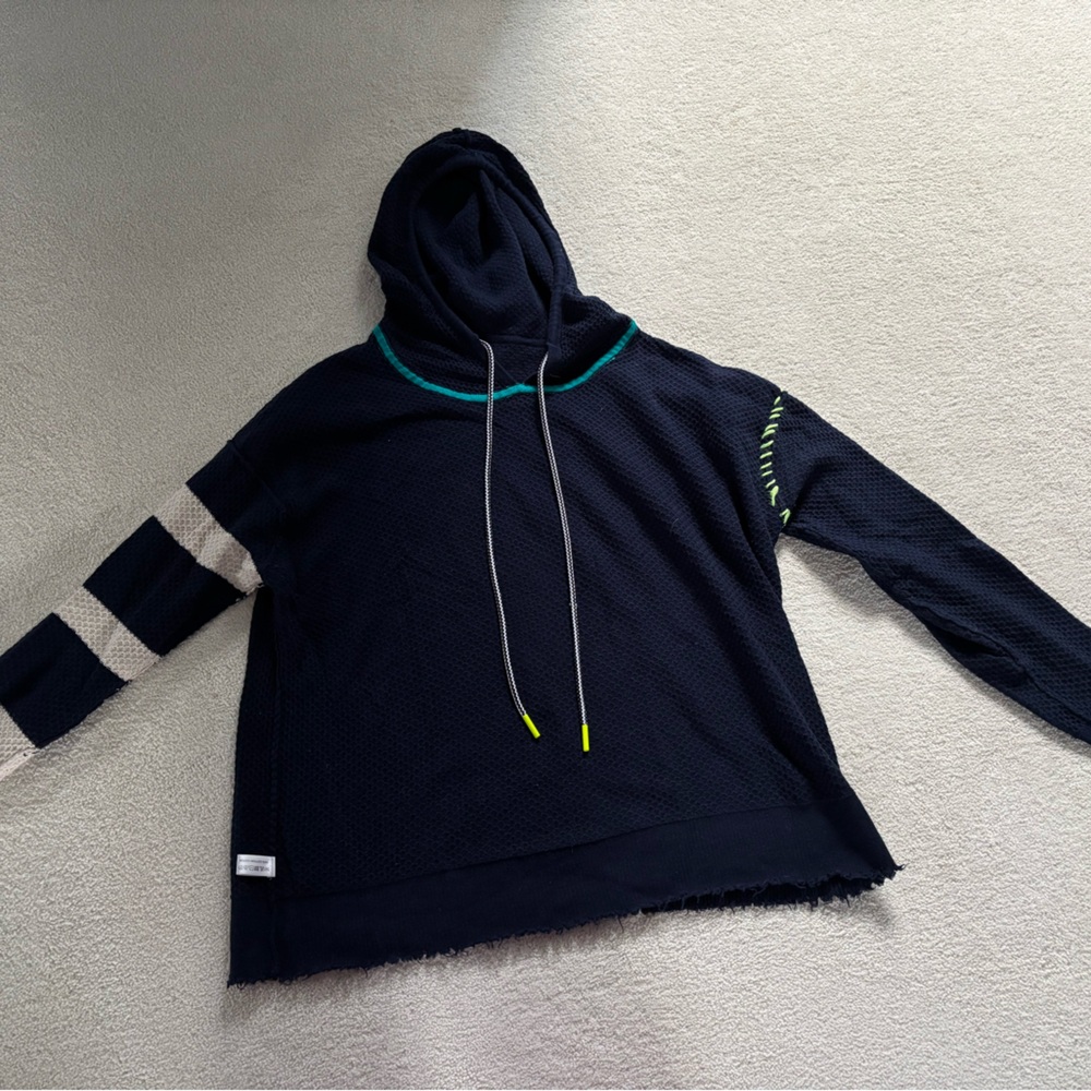 Navy Blue Hooded Sweater